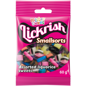 Mister Sweet Lickrish Smallsorts 60g