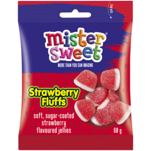 Mister Sweet Strawberry Fluffs 60g