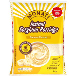 Monati Mabela Banana Flavoured Instant Porridge 1kg