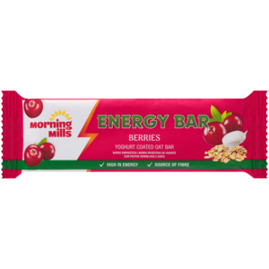 Morning Mills Berries Yoghurt Coated Energy Bar 38g