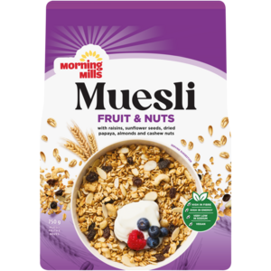 Morning Mills Fruit & Nuts Muesli 750g
