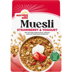 Morning Mills Strawberry & Yoghurt Muesli 750g