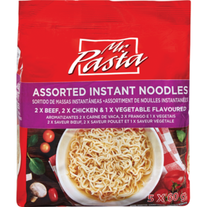 Mr. Pasta Assorted Instant Noodles 5 x 60g