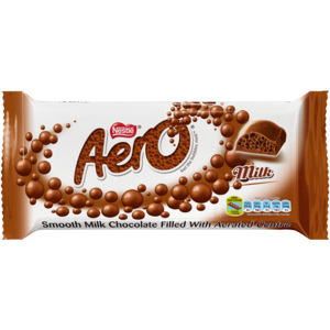 Nestlé Aero Milk Chocolate Slab 135g
