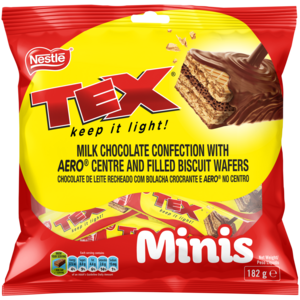 Nestlé Tex Minis Milk Chocolate Bar 182g