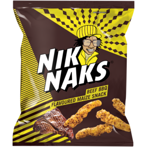 NikNaks Beef BBQ Flavoured Maize Snack 135g