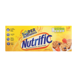 Nutrific Wholewheat Biscuits Cereal 225g