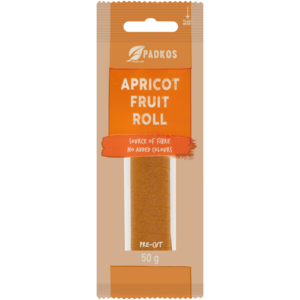 Padkos Apricot Pre-Cut Fruit Roll 50g