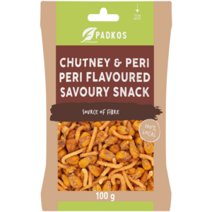 Padkos Chutney & Peri Peri Flavoured Savoury Snack 100g