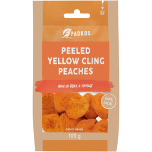 Padkos Dried Yellow Cling Peaches 100g