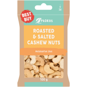 Padkos Roasted & Salted Cashew Nuts 100g