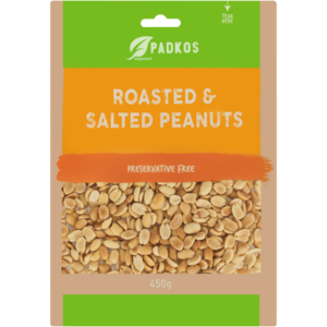 Padkos Roasted & Salted Peanuts 450g