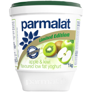 Parmalat Limited Edition Apple & Kiwi Flavoured Limited Edition Low Fat Yoghurt 1kg