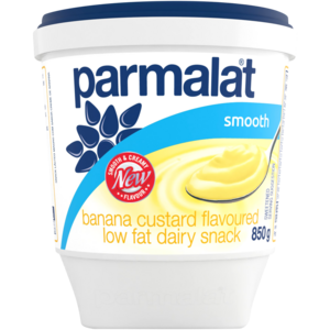 Parmalat Banana Custard Flavoured Smooth Low Fat Dairy Snack 850g