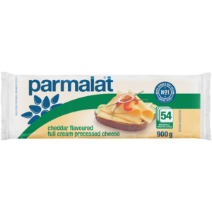 Parmalat Cheddar Flavoured Full Cream Processed Cheese 54 Pack