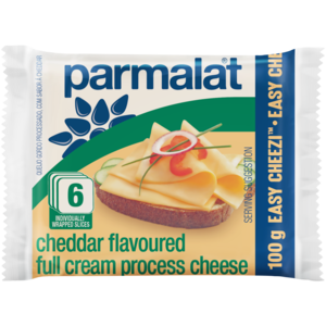 Parmalat Cheddar Flavoured Full Cream Processsed Cheese Slices Pack 100g