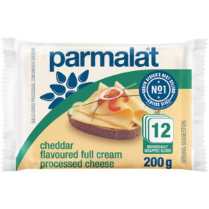 Parmalat Cheddar Processed Cheese Slices 200g