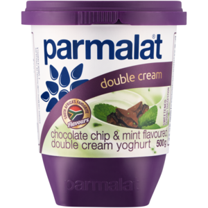 Parmalat Chocolate Chip & Mint Flavoured Double Cream Yoghurt 500g