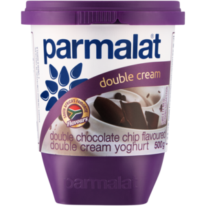 Parmalat Double Chocolate Chip Flavoured Double Cream Yoghurt 500g