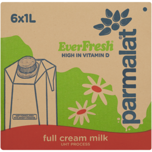Parmalat Everfresh UHT Full Cream Milk 6 x 1L