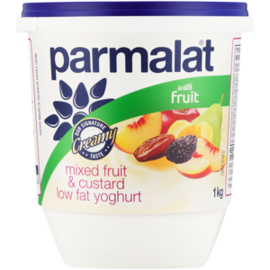 Parmalat Mixed Fruit & Custard Low Fat Yoghurt with Fruit 1kg