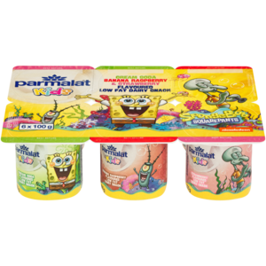 Parmalat Kids Assorted Flavoured Low Fat Dairy Snack 6 x 100g