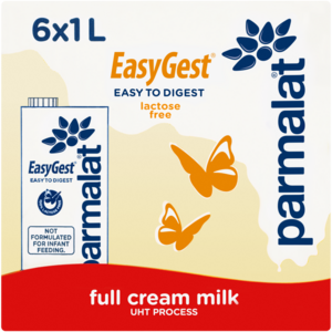 Parmalat EasyGest Lactose Free Full Cream Milk 6 x 1L