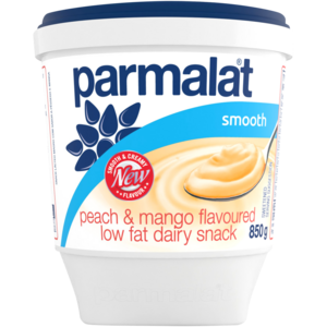 Parmalat Peach & Mango Flavoured Smooth Low Fat Dairy Snack 850g