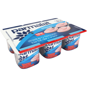 Parmalat Strawberry Flavoured Smooth Low Fat Dairy Snack 6 x 100g