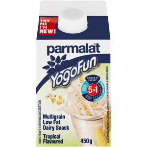 Parmalat YogoFun Tropical Flavoured Multigrain Low Fat Dairy Snack 450g