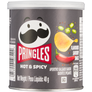 Pringles Hot & Spicy Flavoured Savoury Snack 40g