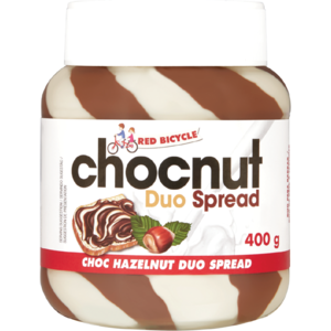 Red Bicycle Hazelnut Duo Chocolate Spread 400g
