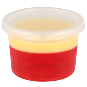 Red Jelly & Custard Desserts