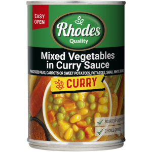 Rhodes Quality Mixed Vegetables in Curry Sauce 410g