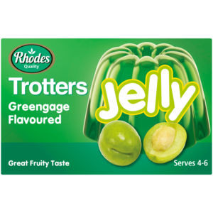 Rhodes Quality Trotters Greengage Flavoured Jelly 40g