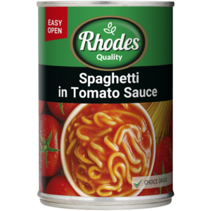 Rhodes Quality Spaghetti in Tomato Sauce 410g