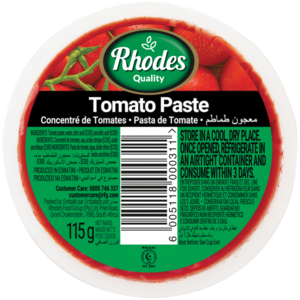 Rhodes Quality Tomato Paste 115g
