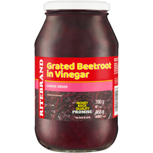Ritebrand Grated Beetroot in Vinegar 780g