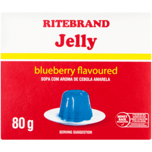 Ritebrand Blueberry Flavoured Jelly 80g
