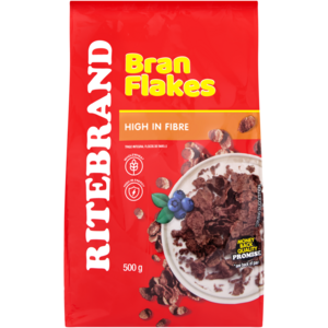Ritebrand Wholewheat Bran Flakes 500g