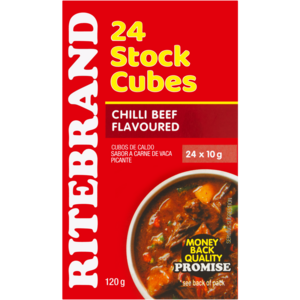 Ritebrand Chilli Beef Flavoured Stock Cubes 24 x 10g