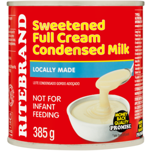 Ritebrand Sweetened Full Cream Condensed Milk 385g
