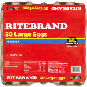 Ritebrand Large Eggs 30 Pack