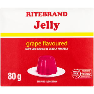 Ritebrand Grape Flavoured Jelly 80g