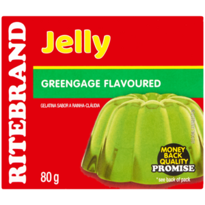 Ritebrand Greengage Flavoured Jelly 80g