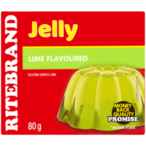 Ritebrand Lime Flavoured Jelly 80g