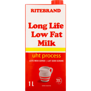 Ritebrand Long Life Low Fat Milk 1L
