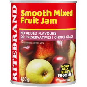 Ritebrand Smooth Mixed Fruit Jam 450g