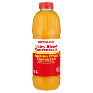 Ritebrand Passion Fruit Flavoured Dairy Blend Concentrate 1L
