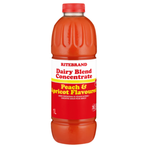 Ritebrand Peach & Apricot Flavoured Dairy Blend Concentrate 1L